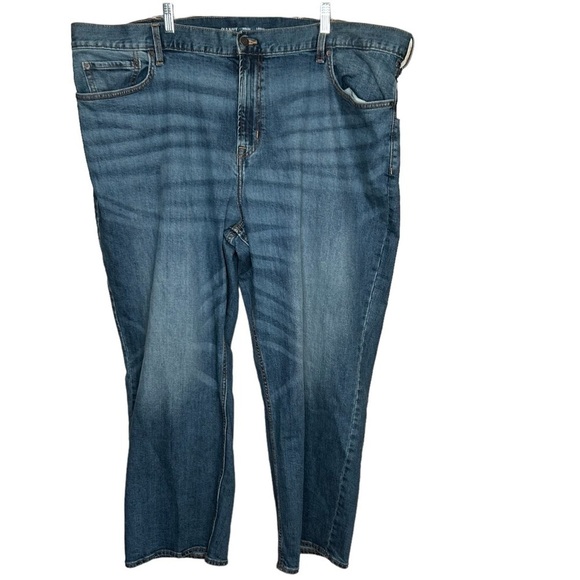 New Old Navy Men’s Loose Fit Jeans Size 50x30 Built In Flex Blue BNWT Denim - Picture 1 of 5
